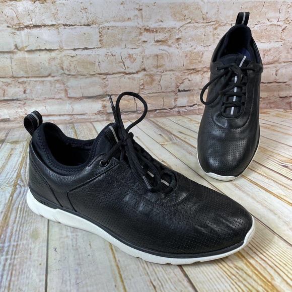 Johnston & Murphy Other - Johnston & Murphy XC4 Prentiss Mens 9.5 Black Leather Waterproof Sneakers Shoes